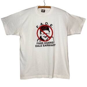 Vintage 80s Dale Earnhardt TShirt Fans Against Size XL Anti Fan Nascar